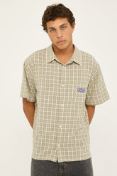 Xlarge Wall Check SS Shirt Swamp